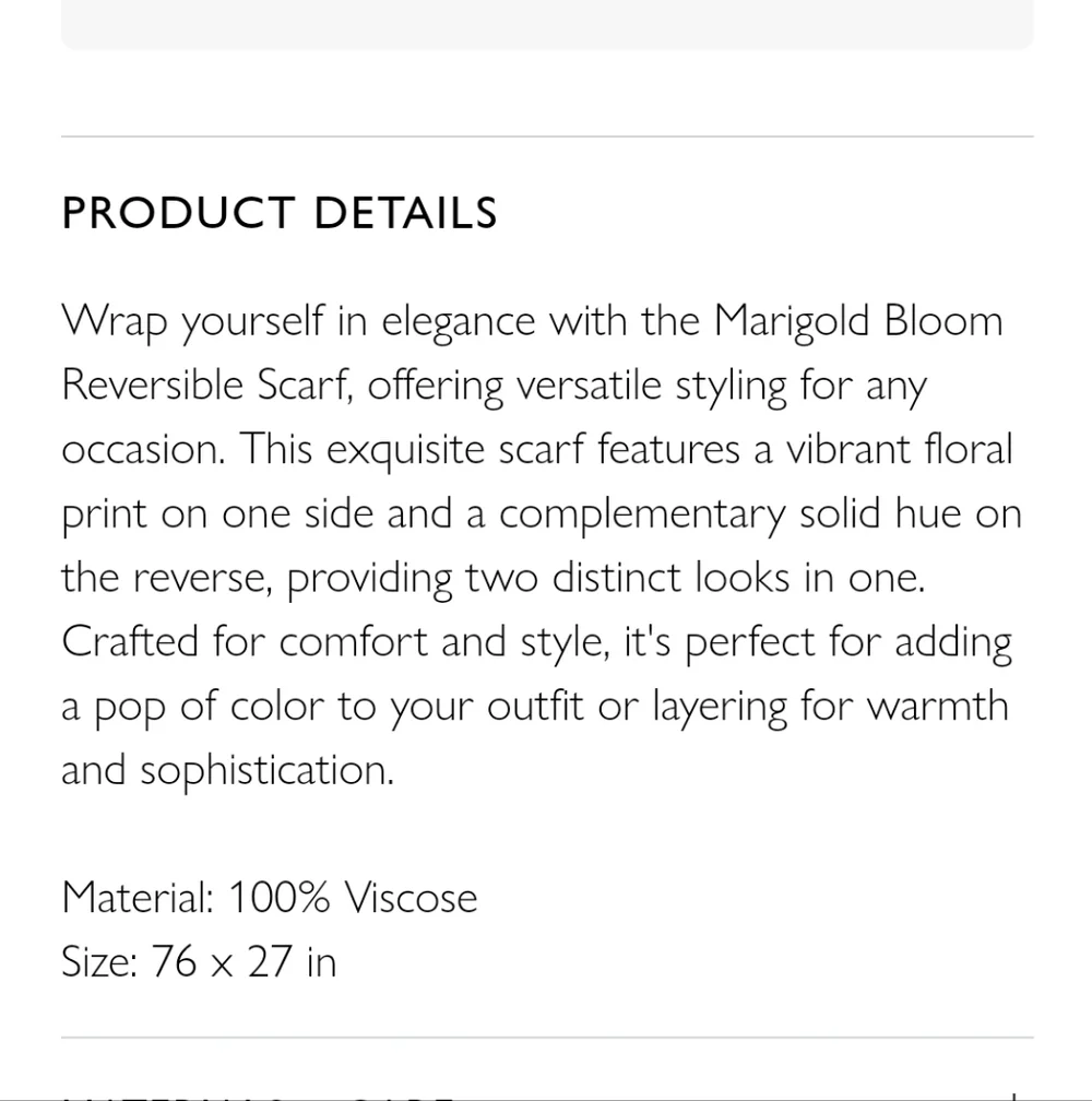 SAACHI BOTANICAL REVERSIBLE PRINT SCARF /SIZE:ONE SIZE /LIGHT BLUE